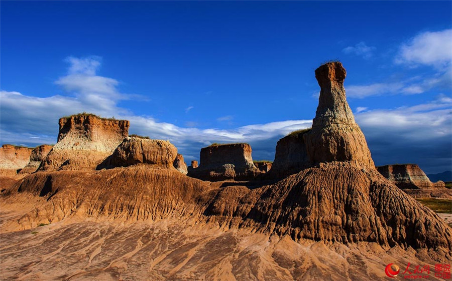 Marvelous landscape of earth forest in Datong