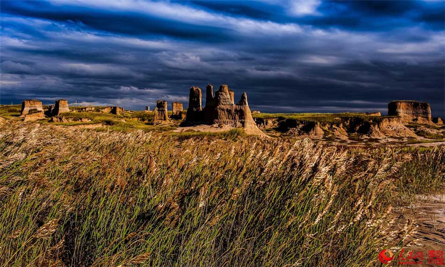 Marvelous landscape of earth forest in Datong