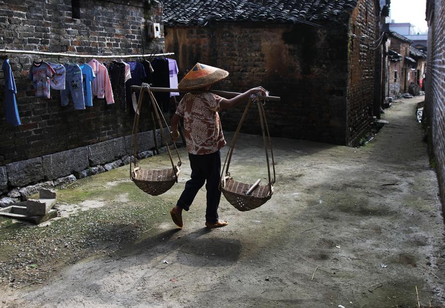 View of birthplace of philosopher Zhou Dunyi in Hunan