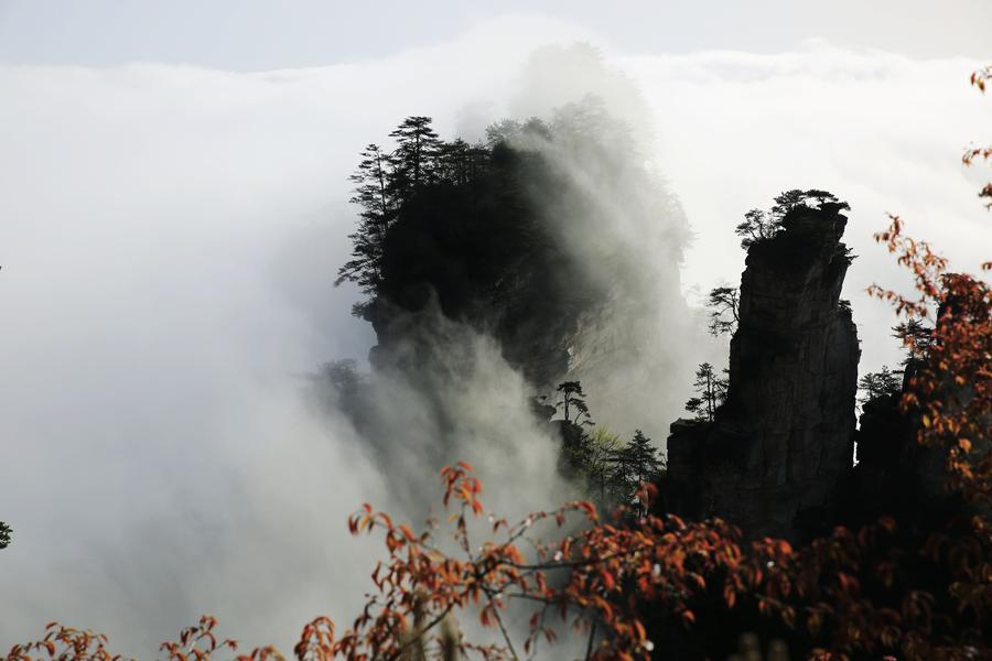 Amazing clouds view seen at Wulingyuan