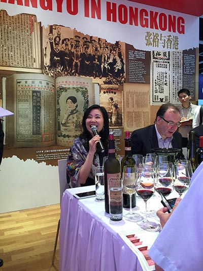 Changyu salutes cabernet gernischt wine in Hong Kong