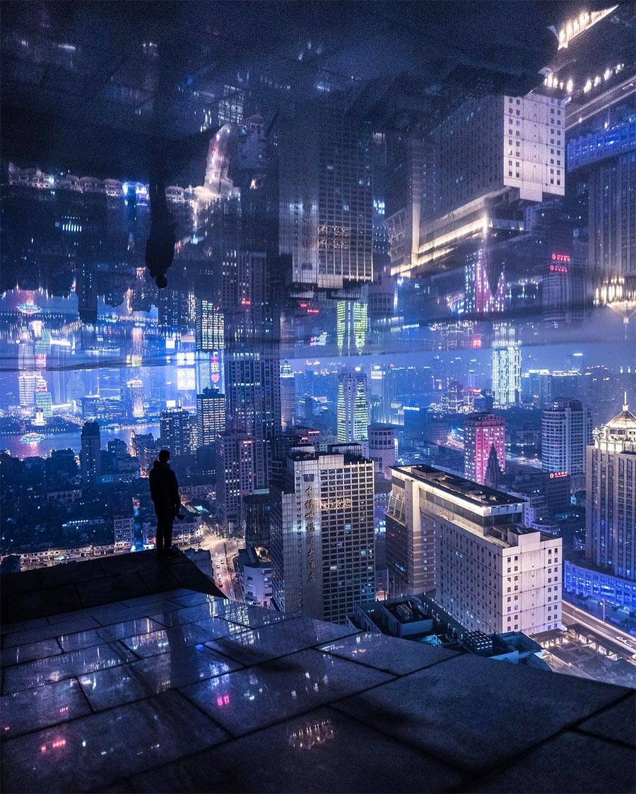 Edgy photography gives a sci-fi twist to Shanghai