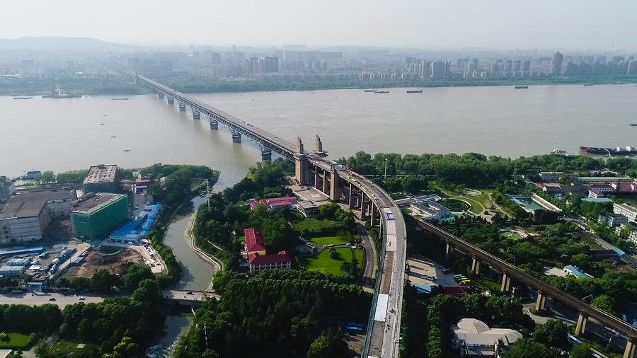 Aerial view of Yangtze River Economic Belt