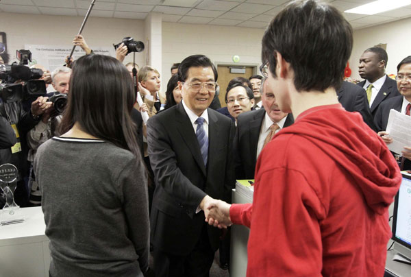 President Hu's trip in Chicago