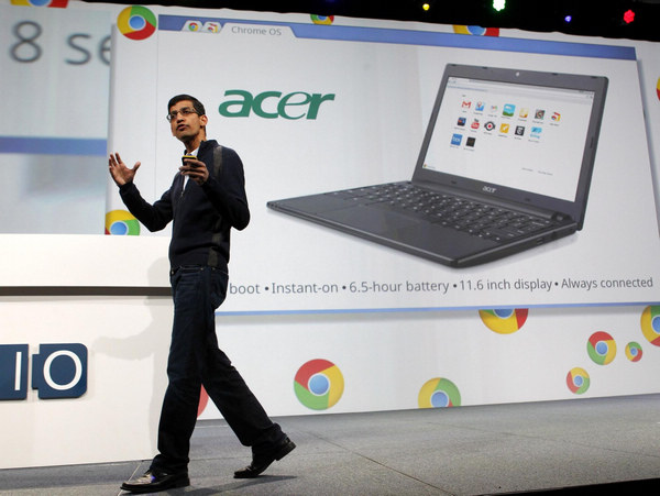 Google launches Chrome PCs, takes on Microsoft