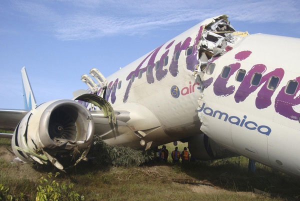 No death 'miracle' as Boeing jet crashes in Guyana