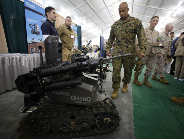 Military equipment on Marine West Military Expo