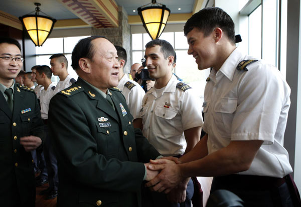 China's defense minister visits West Point