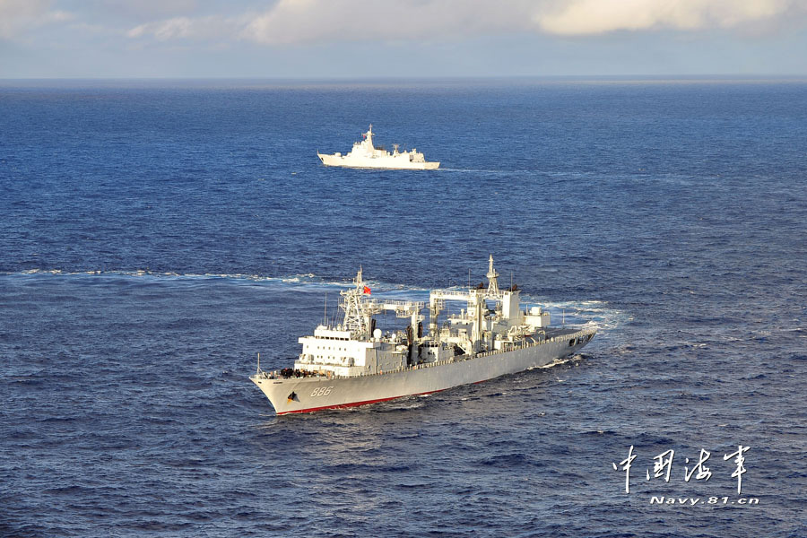 Chinese naval vessels participate in RIMPAC drill