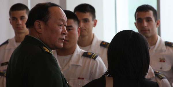 China's defense minister visits West Point