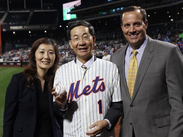 Baseball meets Chinese festival