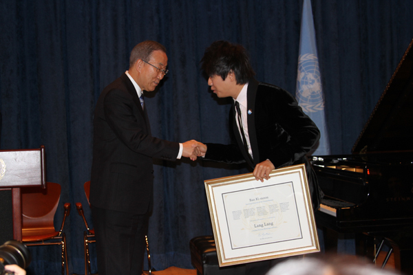 Lang Lang named UN Messenger of Peace