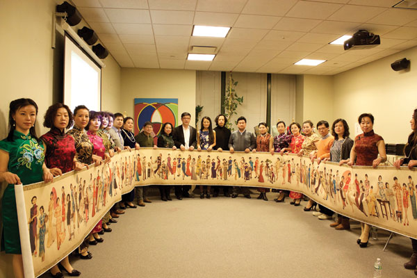 Scroll revives cheongsam beauty in New York