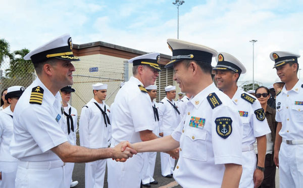 PLA navy ship arrives in Pearl Harbor