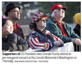 Chinese securing their places at inauguration