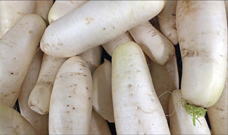 Soothing winter radishes