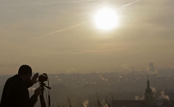 Partial solar eclipse visible over Mideast, Europe