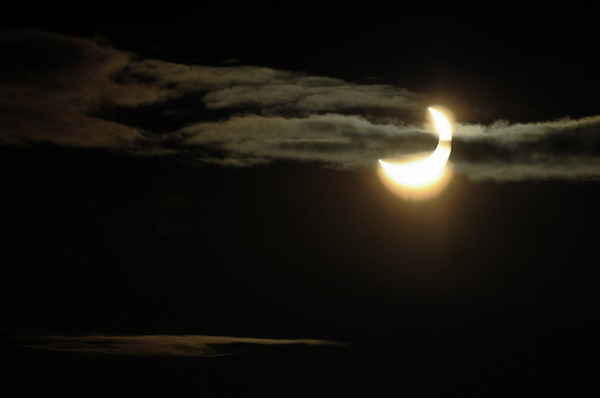 Partial solar eclipse visible over Mideast, Europe