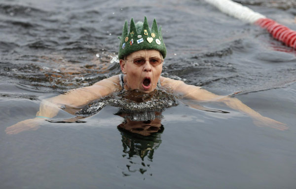 Winter swimming festival in Estonia