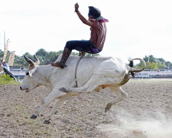 Cowboys compete in Rupinini Rodeo