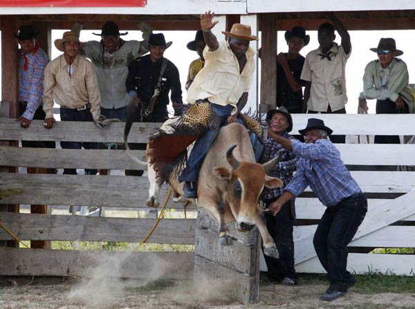 Cowboys compete in Rupinini Rodeo