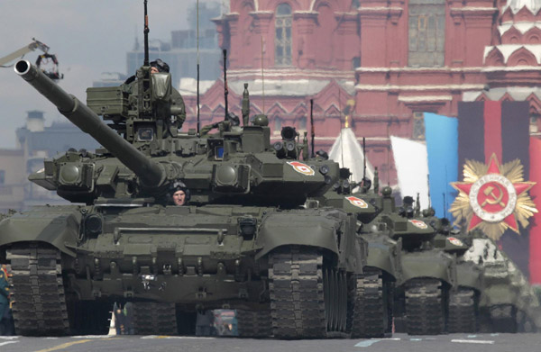 Victory Day military parade held on Red Square