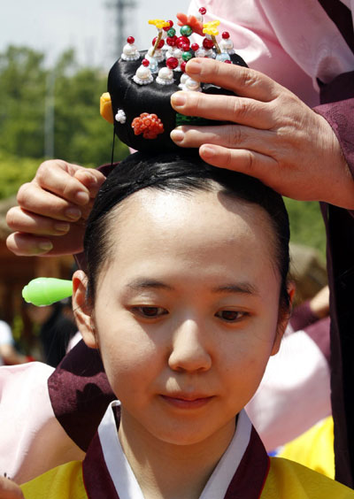 Coming-of-age day ceremony in Seoul