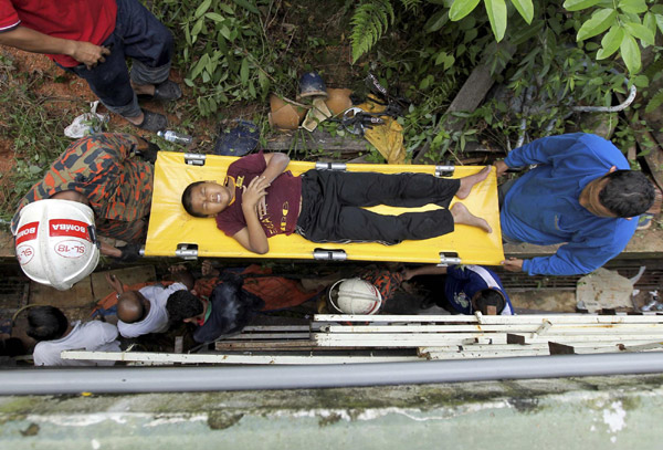 16 killed in landslides at Malaysian orphanage