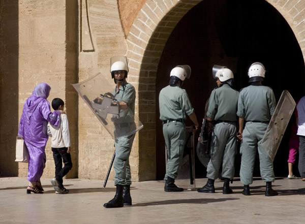 Many wounded as Moroccan police beat protestors