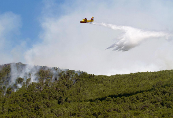 Snapshots of biggest fire in Ibiza