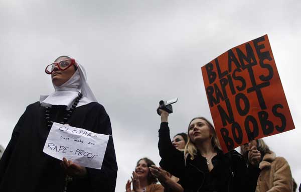 Slutwalk rally in Sydney