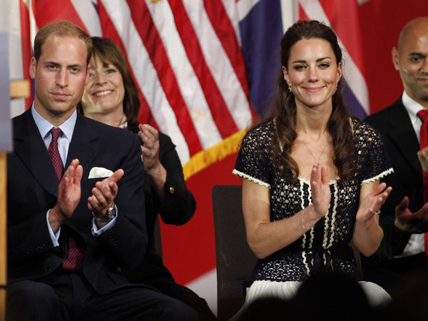 William and Kate tour California