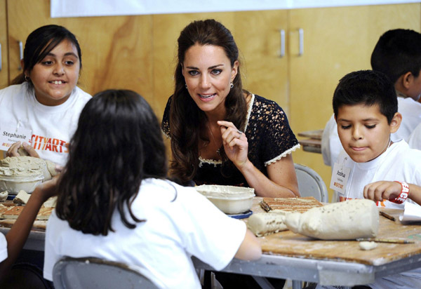 William and Kate tour California