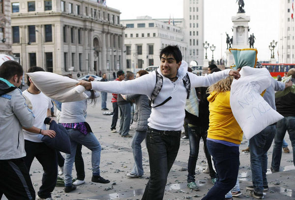 Pillow fight for a best education