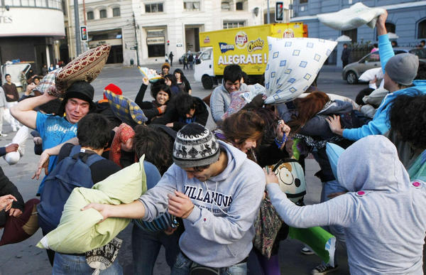 Pillow fight for a best education