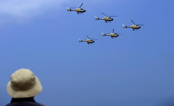 Aerobatic patrol of Spanish Air Force