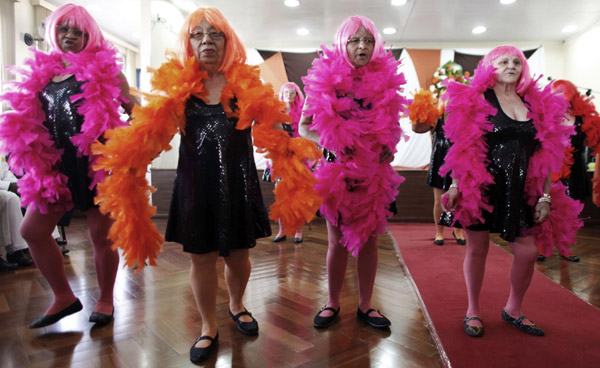 Beauty contest for elderly men