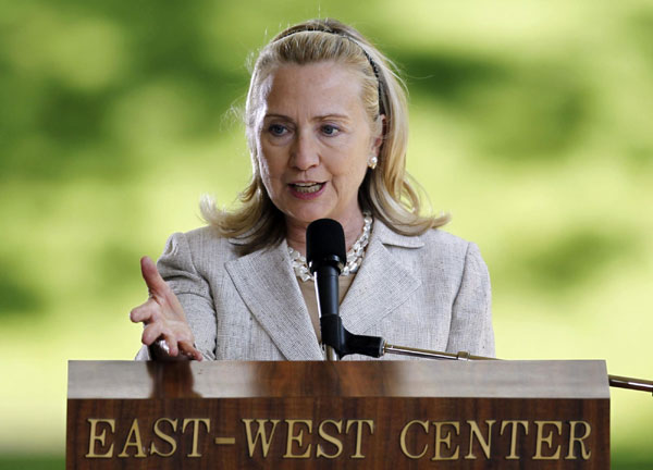 Clinton: 21st century will be US' Pacific century