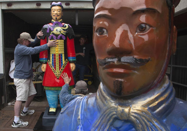 Replicas of Terracotta Warriors in Canada