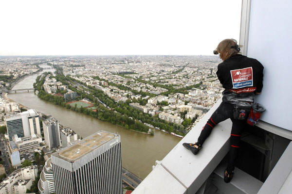 French 'Spiderman' scales First Tower