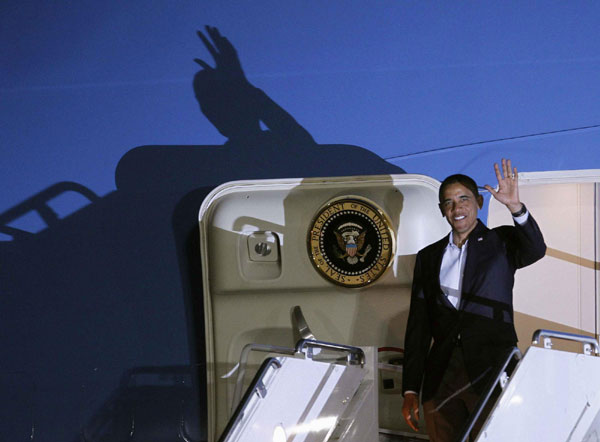 Obama arrives in Mexico for G20 summit