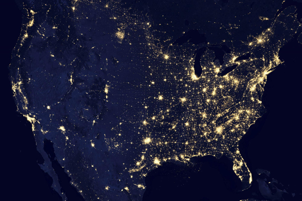 NASA releases earth images at night