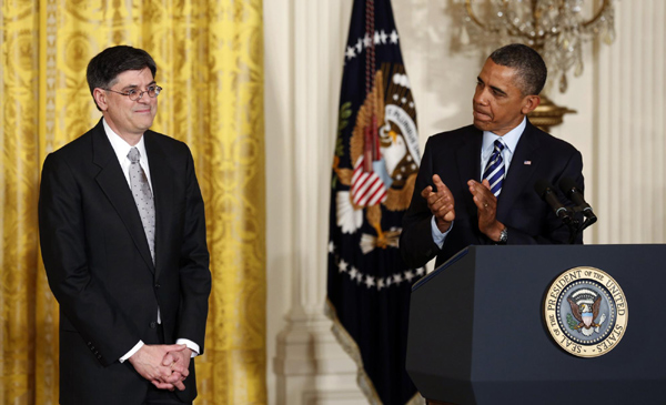 Obama nominates Jacob Lew as Treasury Secretary