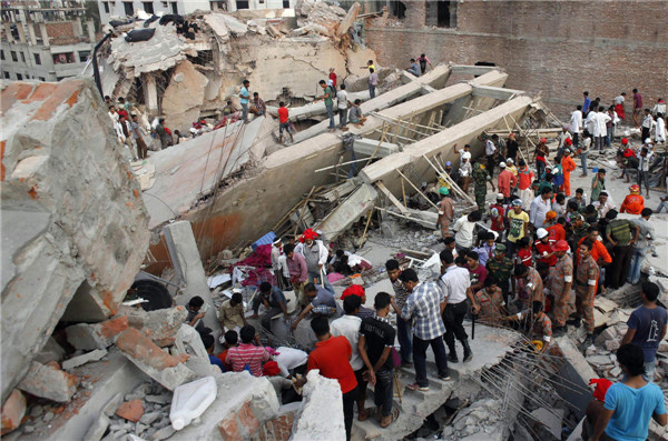 Bangladesh building collapse kills nearly 100