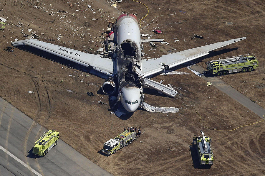 Asiana flight crashed at SFO