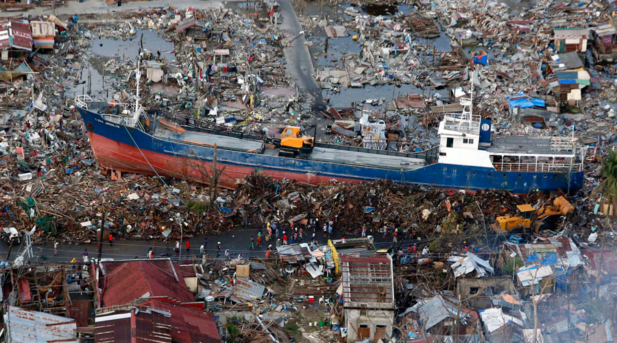 The aftermath of Typhoon Haiyan