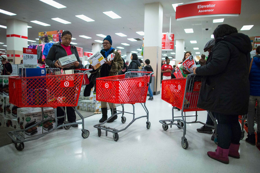 Black Friday shopping stampede in US