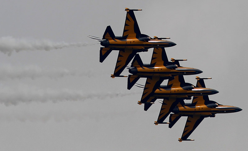 South Korea Air Force performs at Singapore Airshow