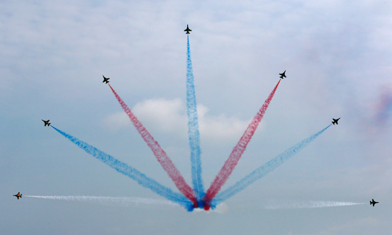 South Korea Air Force performs at Singapore Airshow