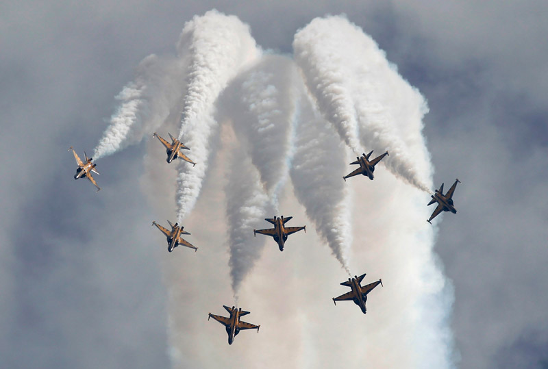 South Korea Air Force performs at Singapore Airshow